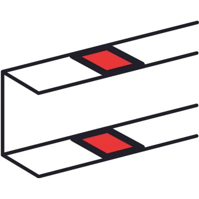Legrand Polyvinyl Chloride Cable Trunking Accessory Cover Joint Miniature PVC 0 108 01