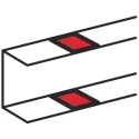 Legrand Polyvinyl Chloride Cable Trunking Accessory End Cap Miniature PVC 105 mm 0 107 00