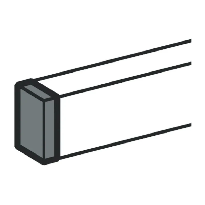 Legrand Polyvinyl Chloride Cable Trunking Accessory End Cap Miniature PVC 80mm Height 50mm Width 0 107 22