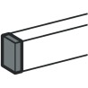 Legrand Polyvinyl Chloride Cable Trunking Accessory End Cap Miniature PVC 80mm Height 50mm Width 0 107 22