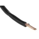 RS PRO Black Tri-Rated Hook Up Wire, 14 AWG, 50/0.25 mm Core Strands, 305 m Length, Polyvinyl Chloride, 1 kV DC 225-2154