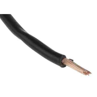 RS PRO Black Tri-Rated Hook Up Wire, 14 AWG, 50/0.25 mm Core Strands, 305 m Length, Polyvinyl Chloride, 1 kV DC 225-2154