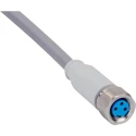 SICK Female 3 Way M8 to Unterminated Sensor Actuator Cable, Polyvinyl Chloride Jacket, 2 m Length, 60V DOL-0803-G02MNI