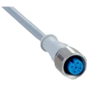 SICK Female 5 Way M12 to Unterminated Sensor Actuator Cable, 10 m, Polyvinyl Chloride Jacket, IP69K, 250V DOL-1205-G10MNI