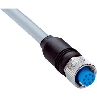 SICK Female 8 Way M12 to Unterminated Sensor Actuator Cable 2 m 30V YF2A28-020VA6XLEAX / 2096243