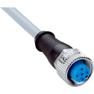 SICK Sensor Actuator Cable Female 4-Way M12 to Unterminated Grey PVC Jacket 15m YF2A14-150VB3XLEAX / 2096237