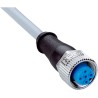 SICK Sensor Actuator Cable Female 4-Way M12 to Unterminated Grey PVC Jacket 15m YF2A14-150VB3XLEAX / 2096237