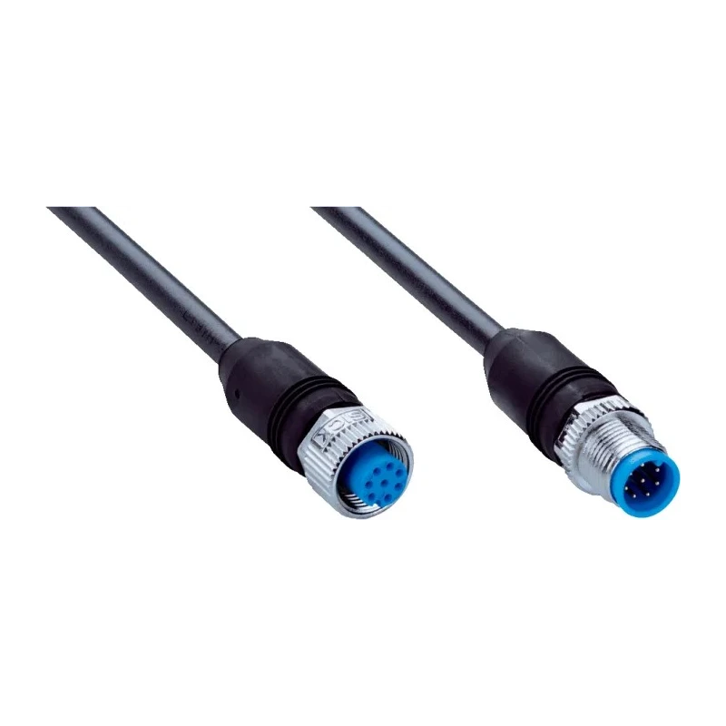 SICK Female 8 Way Straight to Male 8 Way Straight Sensor Actuator Cable 1 m YF2A28-010UA6M2A28 / 2096108