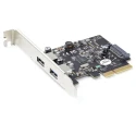 StarTech.com 2 Port USB Card, USB 3.2 Gen 2, PCI Express x4 Interface, 10Gbps Data Transfer, High Power Output PEXUSB312A3