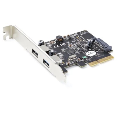 StarTech.com 2 Port USB Card, USB 3.2 Gen 2, PCI Express x4 Interface, 10Gbps Data Transfer, High Power Output PEXUSB312A3