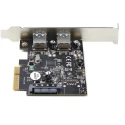 StarTech.com 2 Port USB Card, USB 3.2 Gen 2, PCI Express x4 Interface, 10Gbps Data Transfer, High Power Output PEXUSB312A3