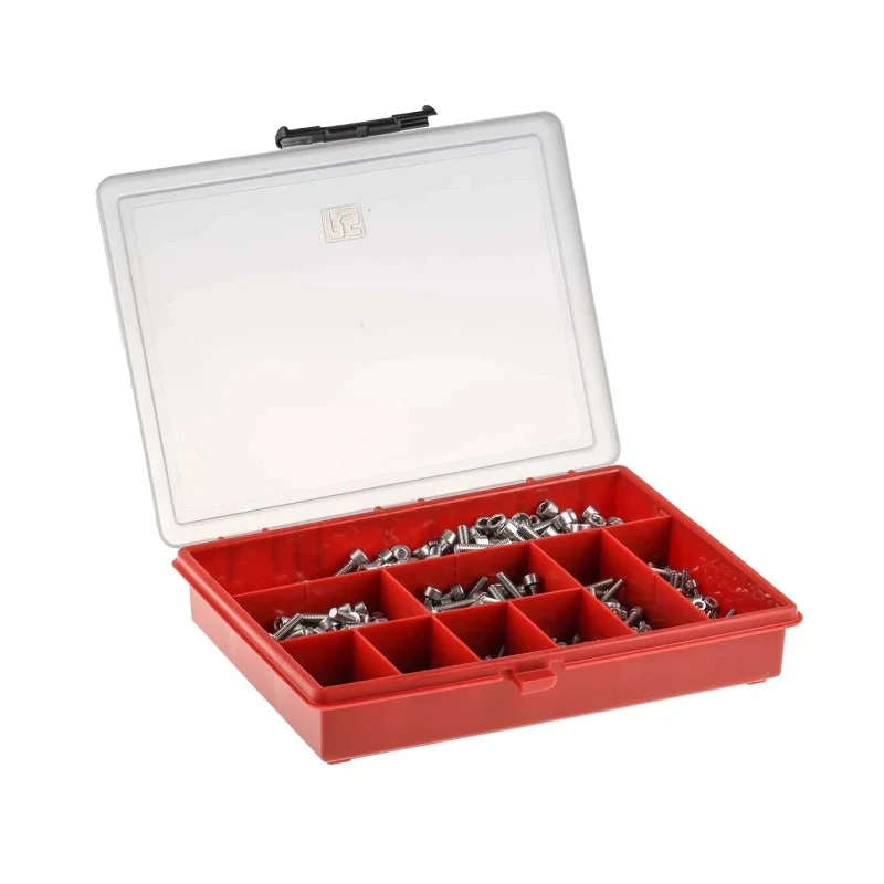 RS PRO Stainless Steel 545 Piece Hex Socket Drive Machine Screw/Bolt Kit 225-3357