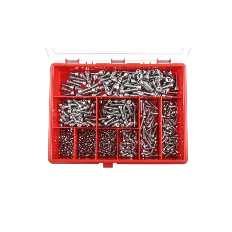 RS PRO Stainless Steel 545 Piece Hex Socket Drive Machine Screw/Bolt Kit 225-3357