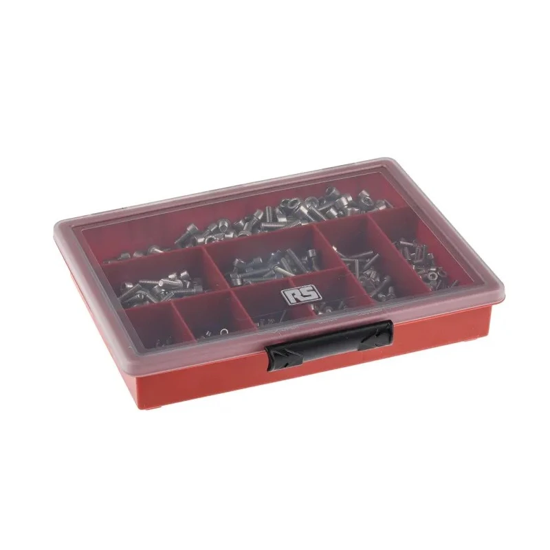 RS PRO Stainless Steel 545 Piece Hex Socket Drive Machine Screw/Bolt Kit 225-3357