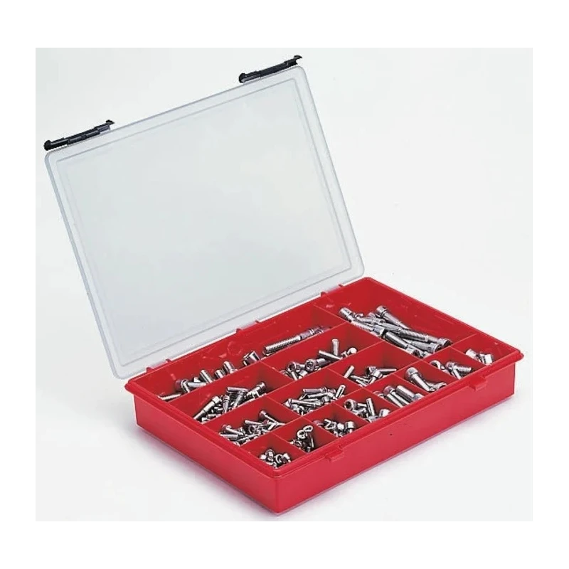 RS PRO Stainless Steel 431 Piece Hex Socket Drive Machine Screw Bolt Kit 12-25mm Length DIN 912 225-3341
