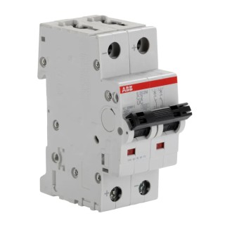 ABB System Pro M Compact S200 M UC Miniature Circuit Breaker, 2-Pole, 2A, Type C, 440V 2CDS272061R0024 S202 MUC C 2A 10 KA