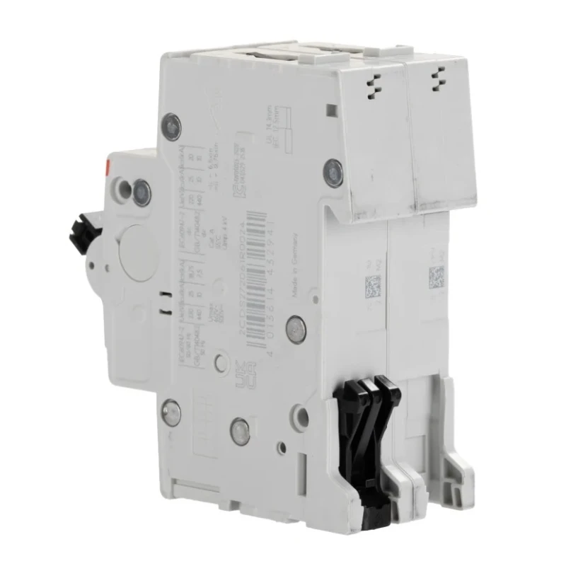 ABB System Pro M Compact S200 M UC Miniature Circuit Breaker, 2-Pole, 2A, Type C, 440V 2CDS272061R0024 S202 MUC C 2A 10 KA