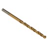 RS PRO HSS Jobber Drill Bit Tin Coated Cylindrical Shank 3.8mm Size 75mm Overall Length 118° Point Angle 10 Pieces 213-736