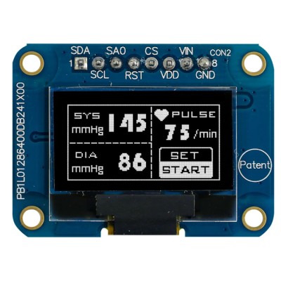 Midas 0.96 in Passive Matrix White OLED Display 128 x 64 Pixel COB SPI MDOB128064V1V-WI