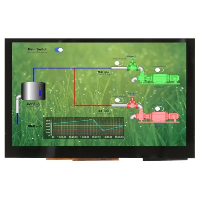 Midas 5 inch 800 x 480 Pixel TFT LCD Colour Display Touch Screen Capacitive USB Touch HDMI Interface MDT0500D2SSC-HDMI