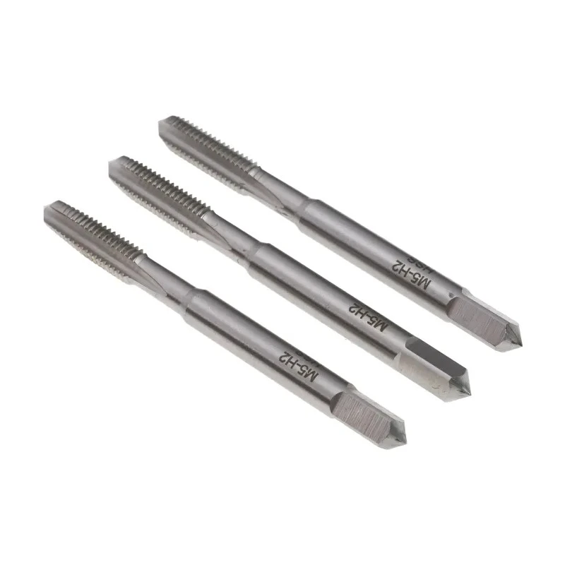 RS PRO M5 Thread Metric Standard Hand Tap Set, Straight Flute, HSS, ISO Taps, 58mm Overall Length, 3 Pieces 215-574