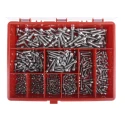 RS PRO Stainless Steel 545 Piece Hex Socket Drive Machine Screw Drive Screw/Bolt Kit 225-3363