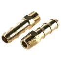 Legris Pneumatic Fitting Brass Pipe Fitting Threaded Adapter Male BSPT 1/8 in BSPT Male to Male 0123 07 10