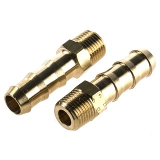 Legris Pneumatic Fitting Brass Pipe Fitting Threaded Adapter Male BSPT 1/8 in BSPT Male to Male 0123 07 10