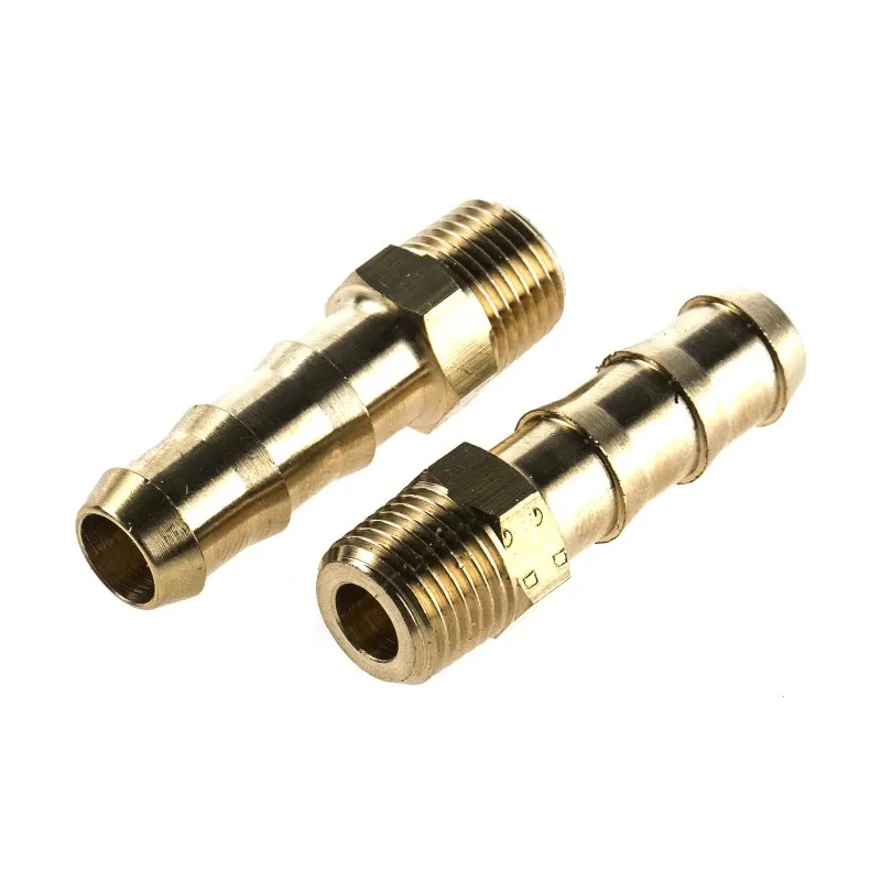 Legris Pneumatic Fitting Brass Pipe Fitting Threaded Adapter Male BSPT 1/8 in BSPT Male to Male 0123 07 10