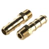 Legris Pneumatic Fitting Brass Pipe Fitting Threaded Adapter Male BSPT 1/8 in BSPT Male to Male 0123 07 10