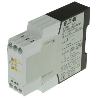 Eaton ETR4 Series DIN Rail Timer Relay, 1-Contact, 240 V DC 24-240 V AC, ON Delay, 0.05 s to 60 h, SPDT 031882 ETR4-11-A