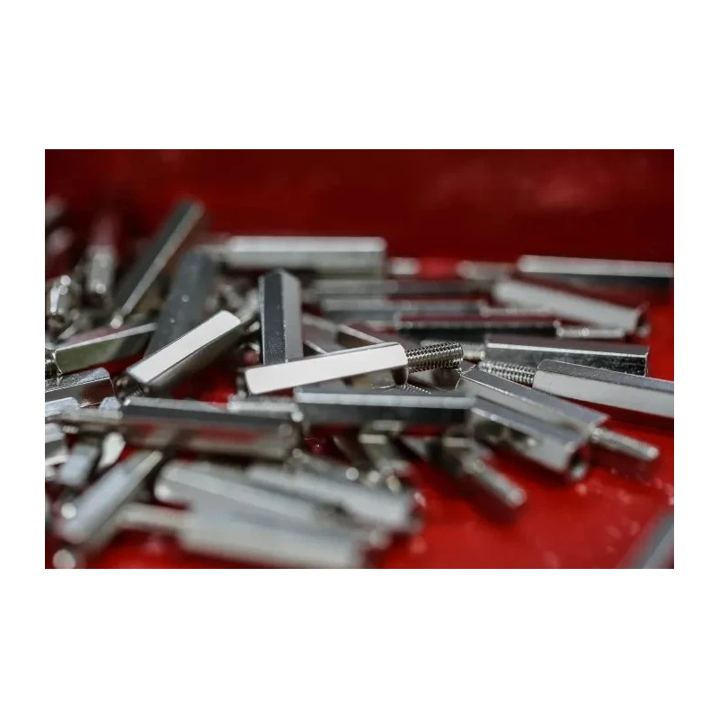 RS PRO Hexagonal Brass M3 Standoff with 20 mm Body Length and 8 mm Stud Length, Nickel Plated 221-162