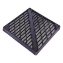 ebm-papst Polyethylene Terephthalate Plastic Frame Fan Filter for 120 mm Fans 126x126x13.5 mm PMFA120T
