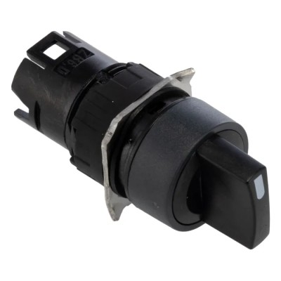 Schneider Electric Harmony XB6 Series 3 Position Selector Switch Head 16mm Cutout Black Handle IP65 ZB6AD25