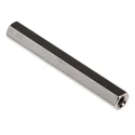 RS PRO Standoff M3, 40 mm Body, Brass Nickel-Plated Hex Hexagonal Shape Female/Female Thread 222-452
