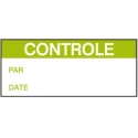 Brady Pre-Printed Adhesive Label White Green Text 38 mm x 16 mm Laminate Pack of 350 WO F CONTROLE 38X16MM B-500