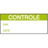Brady Pre-Printed Adhesive Label White Green Text 38 mm x 16 mm Laminate Pack of 350 WO F CONTROLE 38X16MM B-500