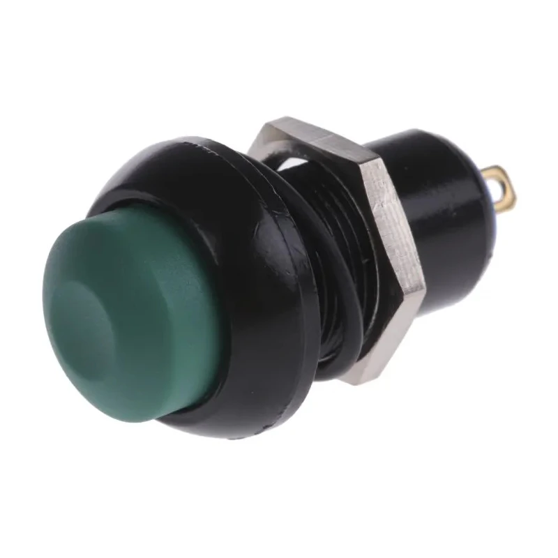 APEM IP Series Push Button Switch Latching Panel Mount 13.6 mm Cutout Green Actuator IP67 IPR1SAD3104