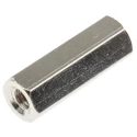 RS PRO Hex Threaded Brass Standoff M4, 20 mm Nickel-Plated Body 222-496