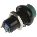 APEM IP Series Push Button Switch Latching Panel Mount 13.6 mm Cutout Green Actuator IP67 IPR1SAD3104