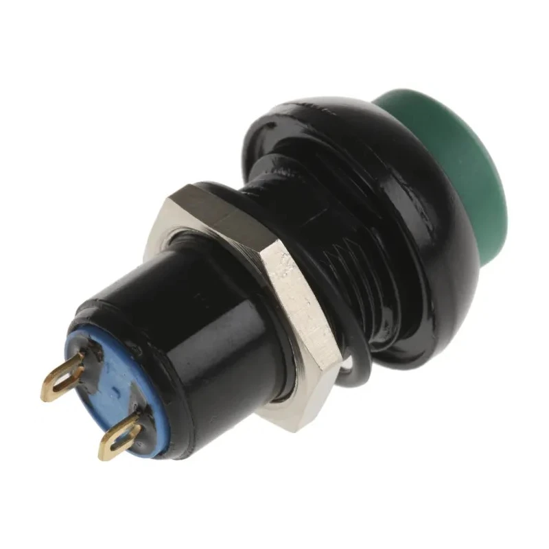 APEM IP Series Push Button Switch Latching Panel Mount 13.6 mm Cutout Green Actuator IP67 IPR1SAD3104