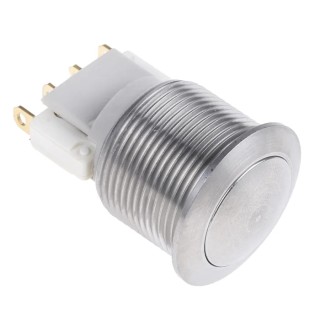 APEM AV Series Push Button Switch Momentary Panel Mount 19.2 mm Cutout SPDT IP65 250 V ac AV19LB407