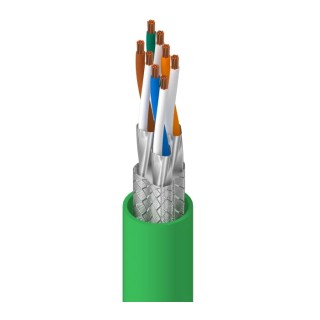Belden Cat6a Ethernet Cable 100 m Shielded Screened Green Low Smoke Zero Halogen 74011NH