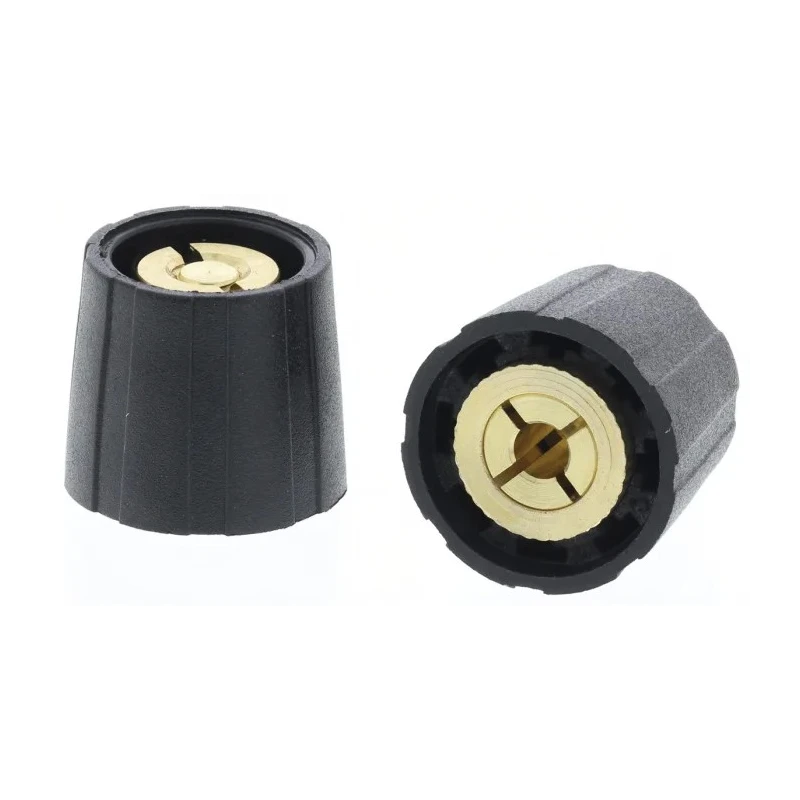 Sifam 15.5 mm Knob Diameter Black Nylon Potentiometer Knob for 3.2 mm Circular Shaft S150125-BLK