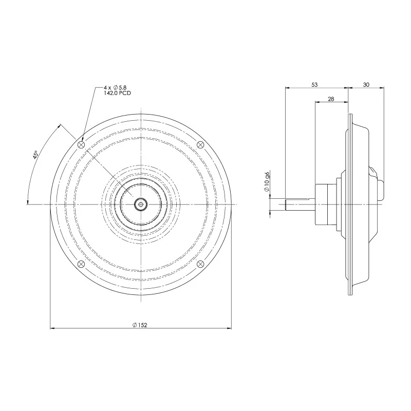 RS PRO Brushed DC Motor, 200 W, 37.5 V DC, 64 Ncm Torque, 3000 rpm, 10 mm Shaft Diameter 225-9585