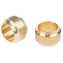 Norgren Brass Pipe Fitting Straight Compression to Push-in, Female BSPP G 1/4 Thread, 8 mm Push-in Tube 220030400