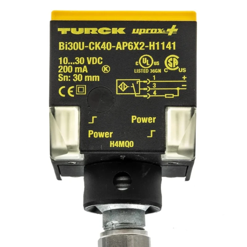 Turck Block Inductive Proximity Sensor M12 x 1 Thread PNP Output Uprox Series 30 V DC 200mA 30 mm BI30U-CK40-AP6X2-H1141