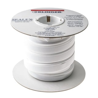 Klinger White PTFE Tape 5 m x 20 mm Width x 7 mm Thickness SEA2070005BR