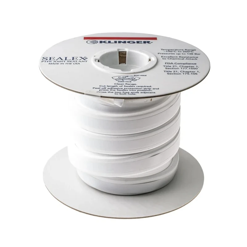 Klinger White PTFE Tape 5 m x 20 mm Width x 7 mm Thickness SEA2070005BR