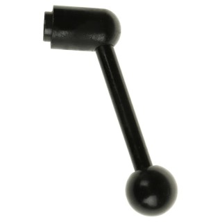 RS PRO Steel Tension Lever, Female Thread M10 x 17 mm Insert Length, 110 mm Length Black Oxide Finish 237-659